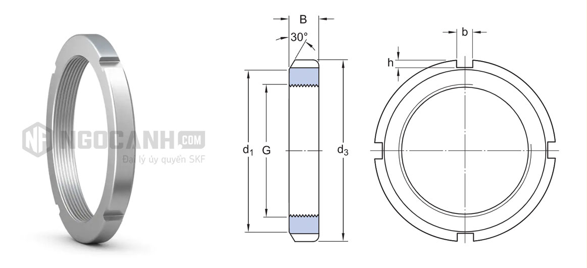 Đai ốc khoá chính hãng SKF