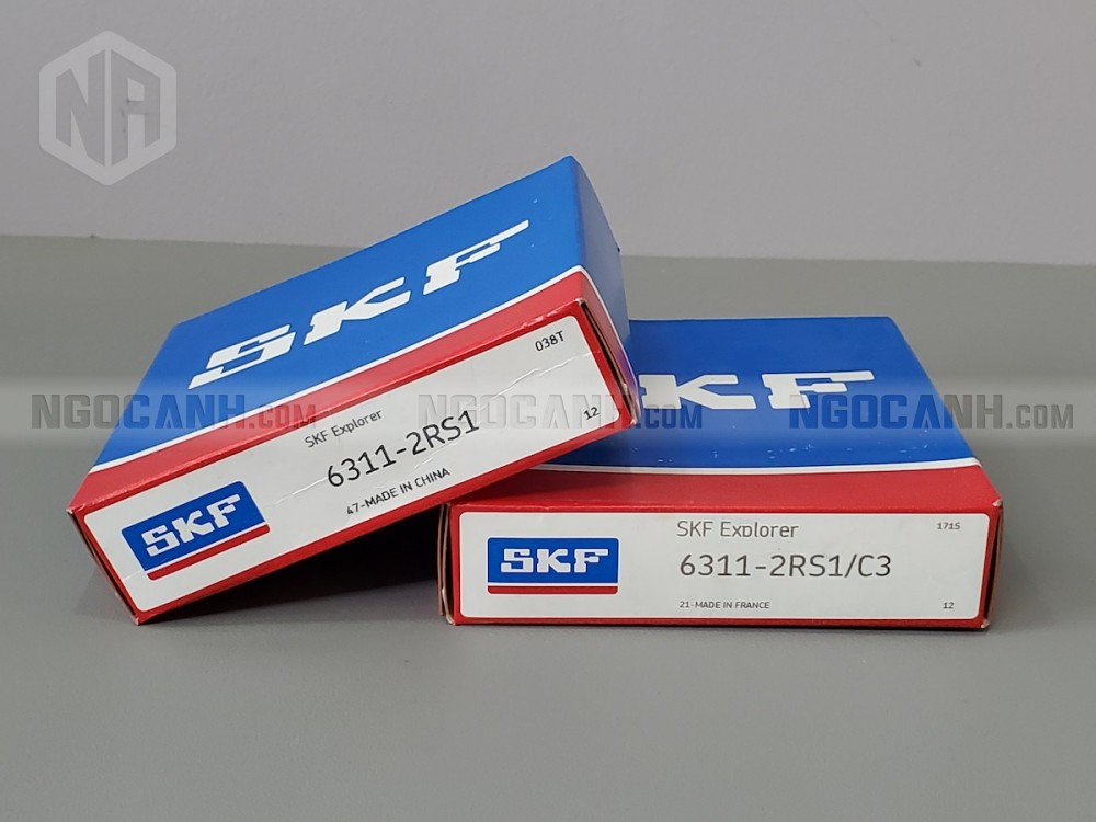 Vòng bi 6311-2RS1 (Sử dụng nắp chắn mỡ bằng cao su)