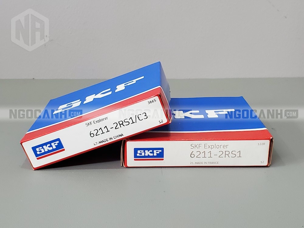 Vòng bi 6211-2RS1 (Sử dụng nắp chắn mỡ bằng cao su)