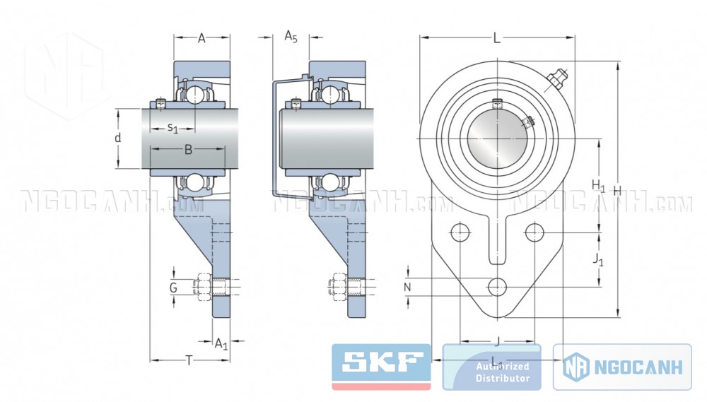 Gối đỡ UCFB SKF