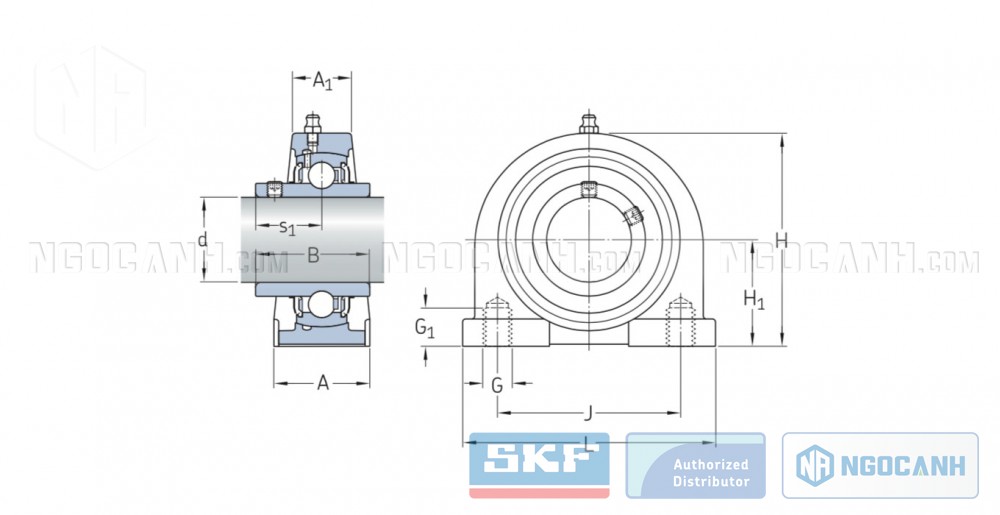 Gối đỡ UCPA SKF