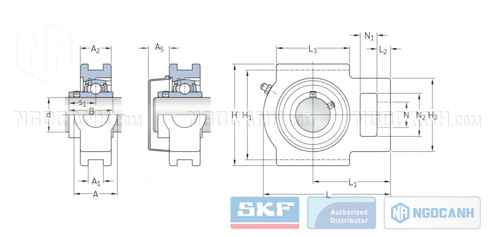 gối đỡ UCT SKF
