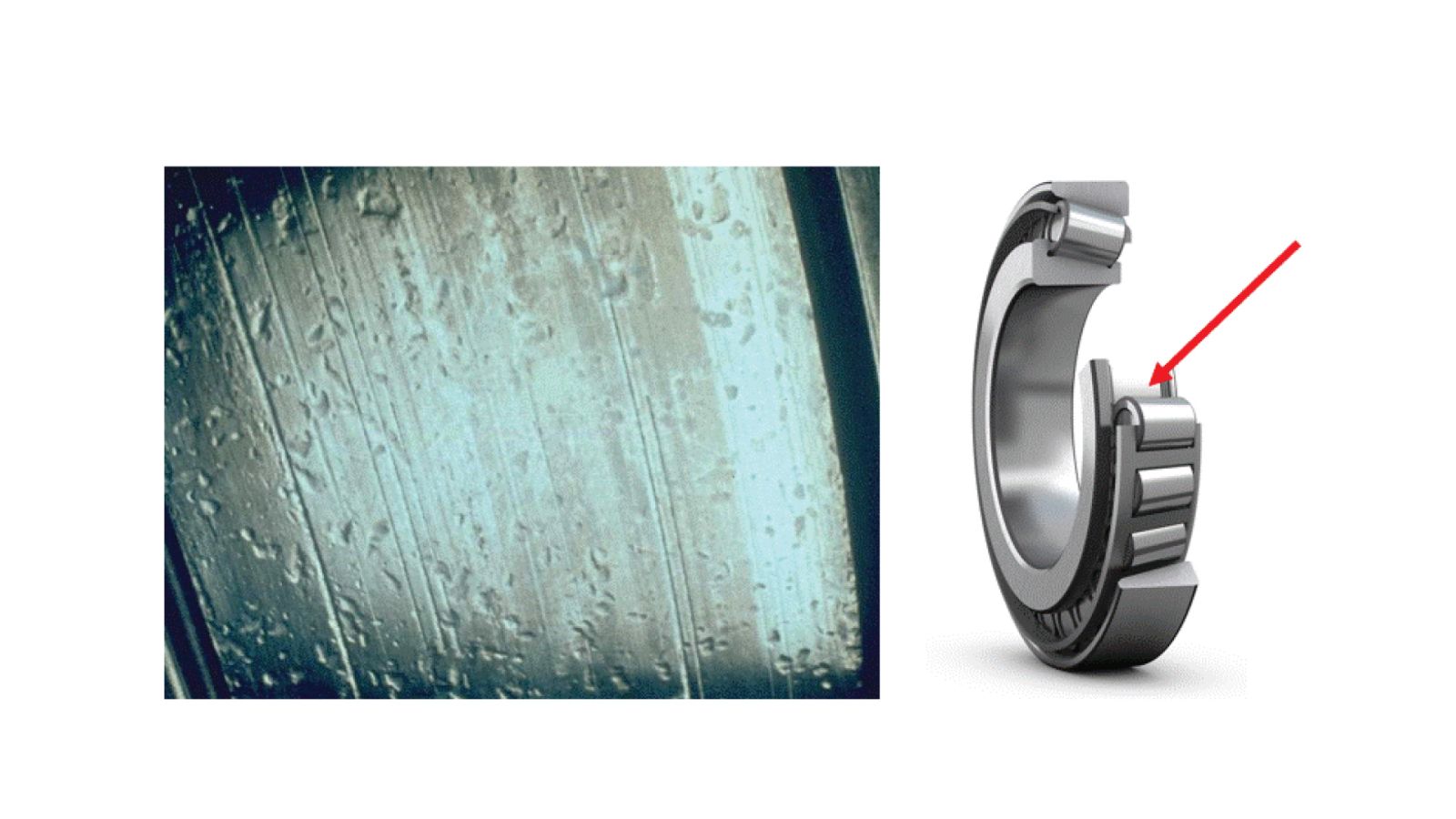 Vết lõm từ các hạt.