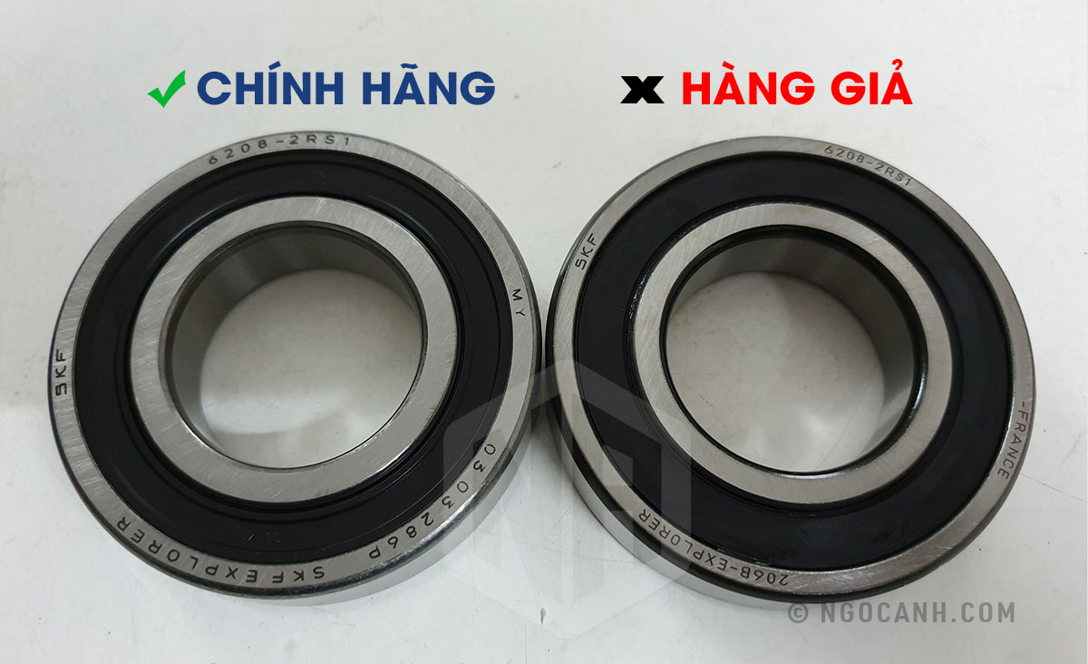 Cấu tạo nắp chắn mỡ bằng cao su của vòng bi cũng có sự khác nhau về độ hoàn thiện.