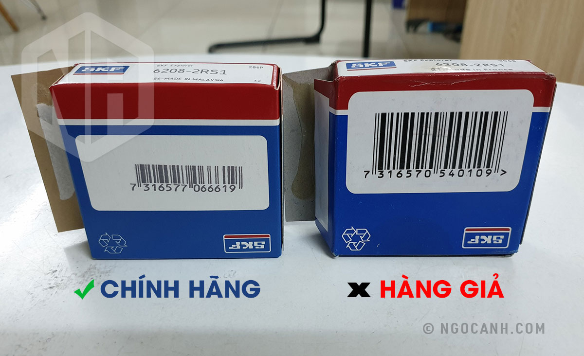 Mã vạch thông tin sản phẩm hàng giả đôi lúc thể hiện thông tin sai với model sản phẩm