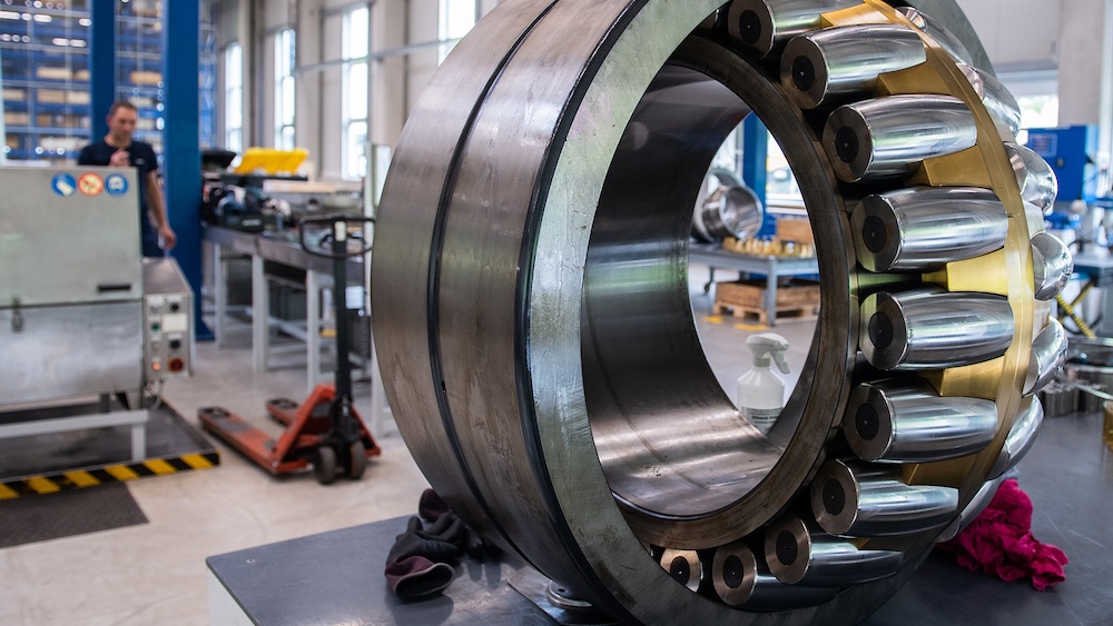 Vòng bi tang trống được tái sản xuất tại nhà máy của SKF ở Steyr, Áo.