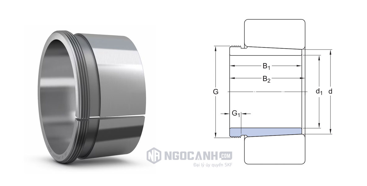 Thông số ống lót măng xông AHX 320 SKF - Ống lót côn vòng bi bạc đạn SKF