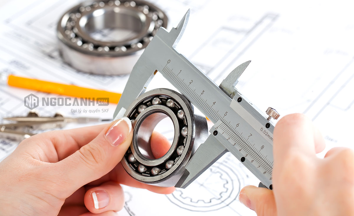 Thông số đường kính ngoài của vòng bi ký hiệu là (D)