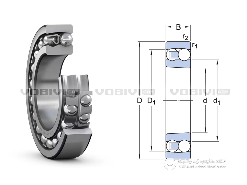 Vòng bi SKF 2315 K/C3
