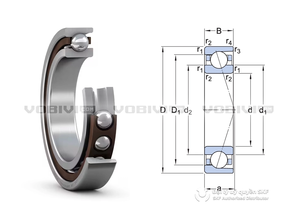 Vòng bi SKF 7013 CD/P4A