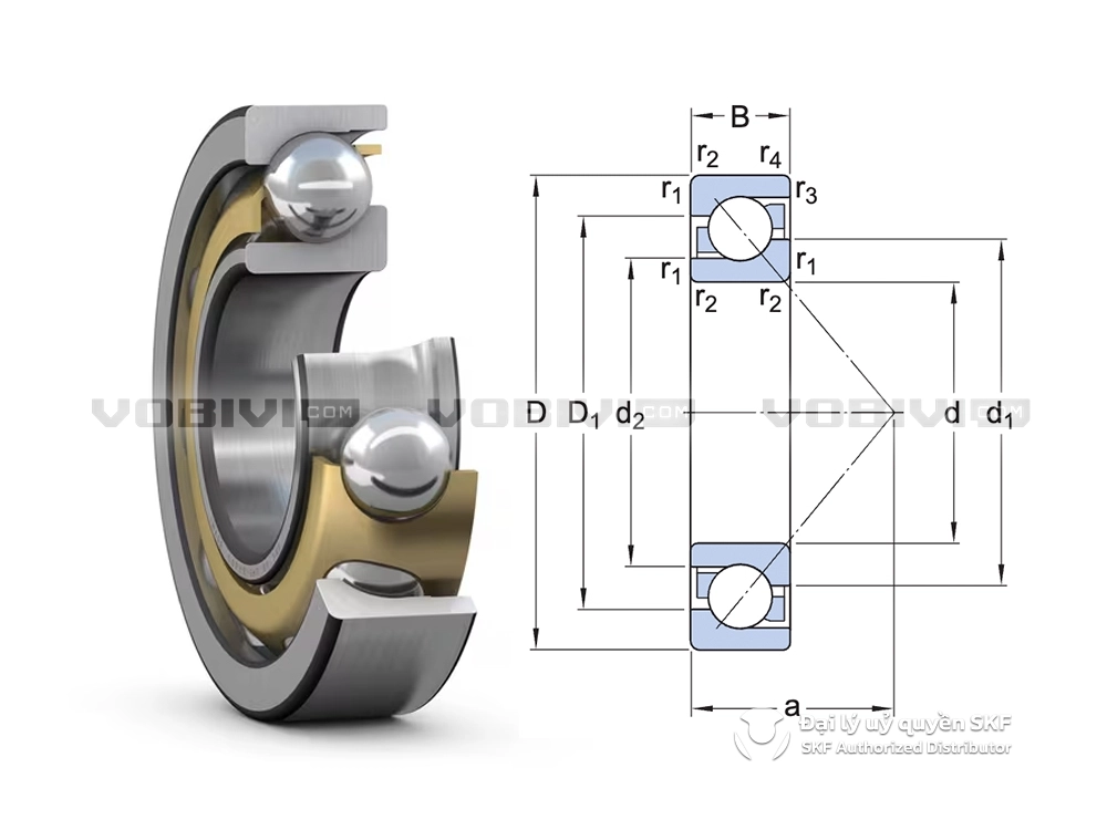 Vòng bi SKF 7220 BEGAY chính hãng