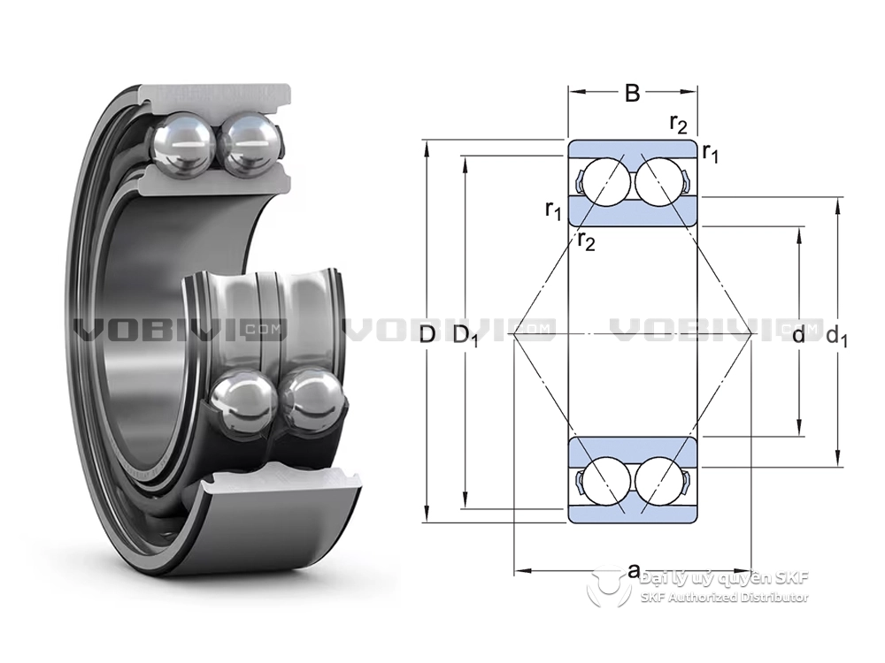 Vòng bi SKF 3309 A/C3 chính hãng
