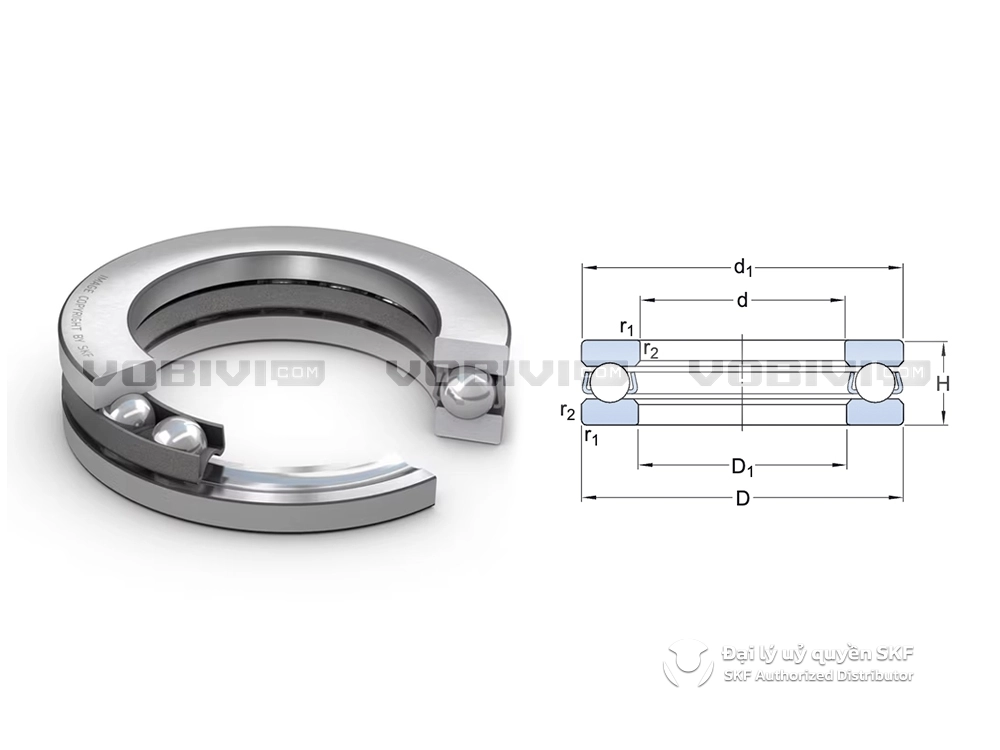 Vòng bi SKF 51316 chính hãng