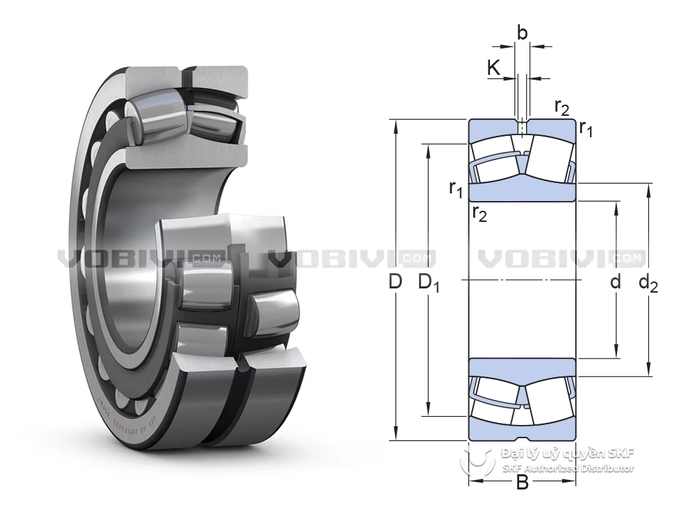 Vòng bi SKF 22217 E