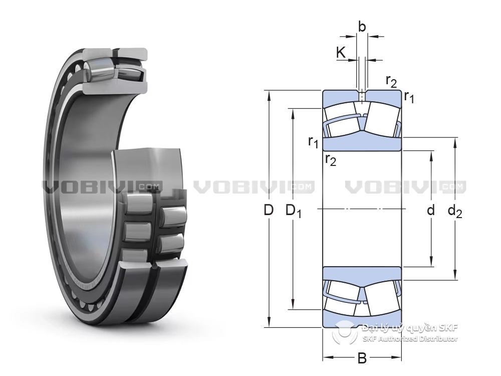 Vòng bi 23044 CC/C3W33 chính hãng SKF