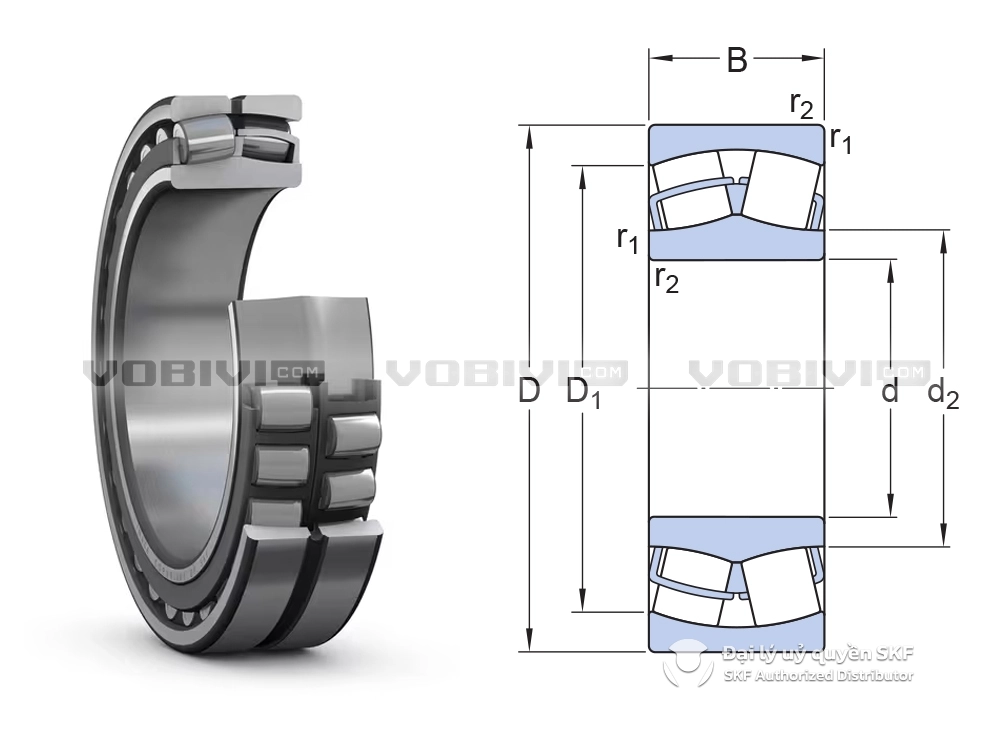 Vòng bi SKF 21307 CC chính hãng