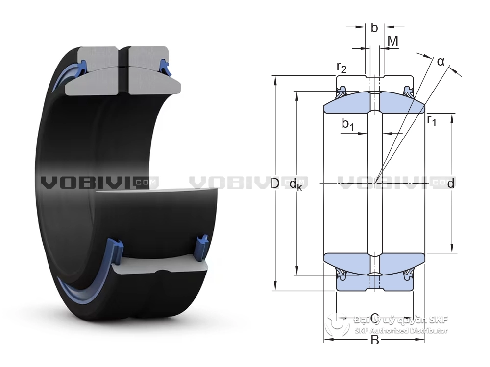 Vòng bi SKF GE 15 ES-2RS chính hãng