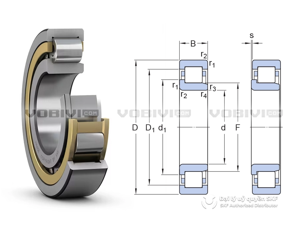 Vòng bi NJ 2324 ECML chính hãng SKF