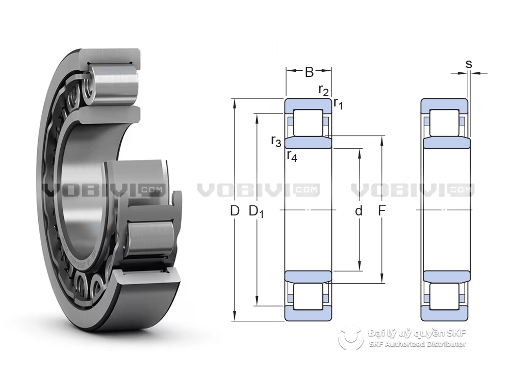 Vòng bi NU 2305 chính hãng SKF