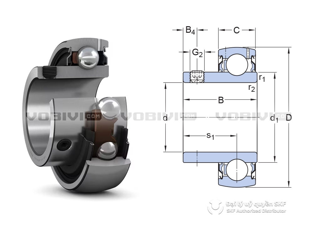 Vòng bi SKF YAT 203
