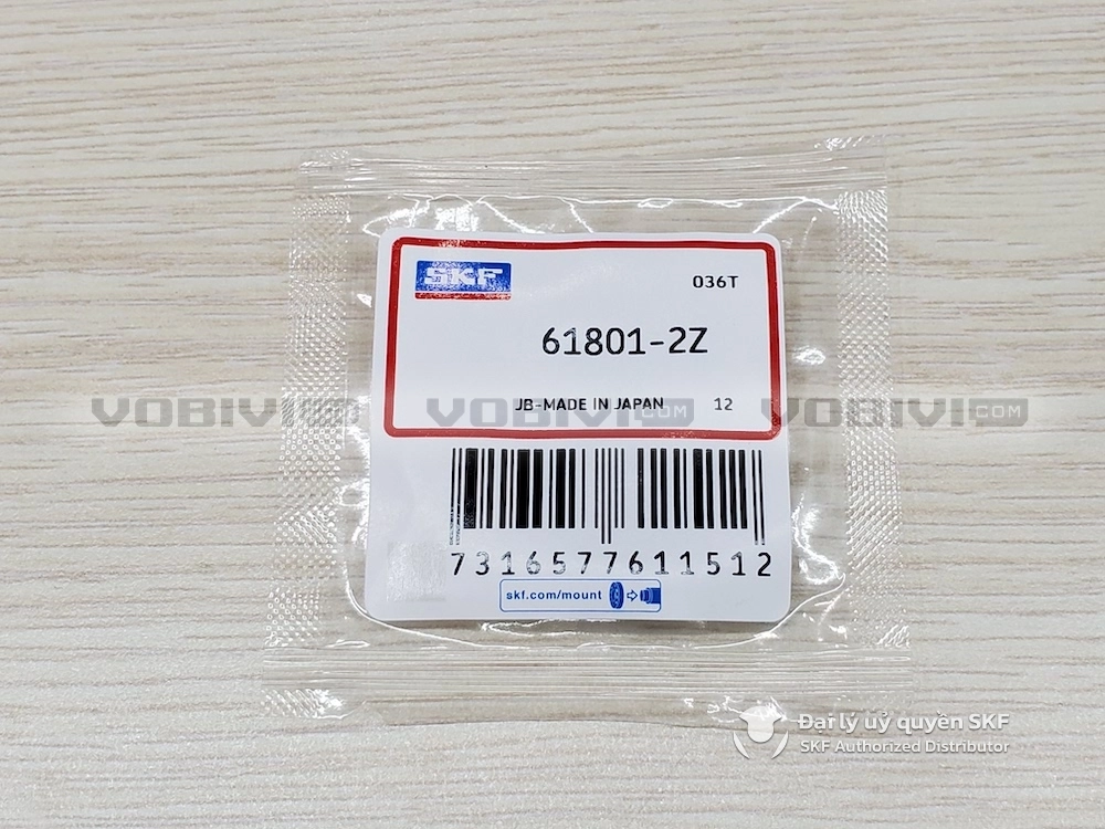 Vòng bi SKF 61801-2Z chính hãng