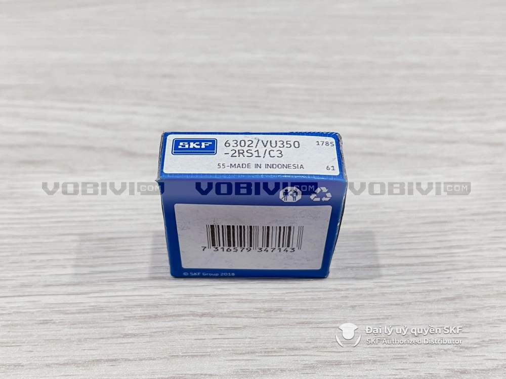 Vòng bi bạc đạn xe máy SKF 6302/VU350-2RS1/C3