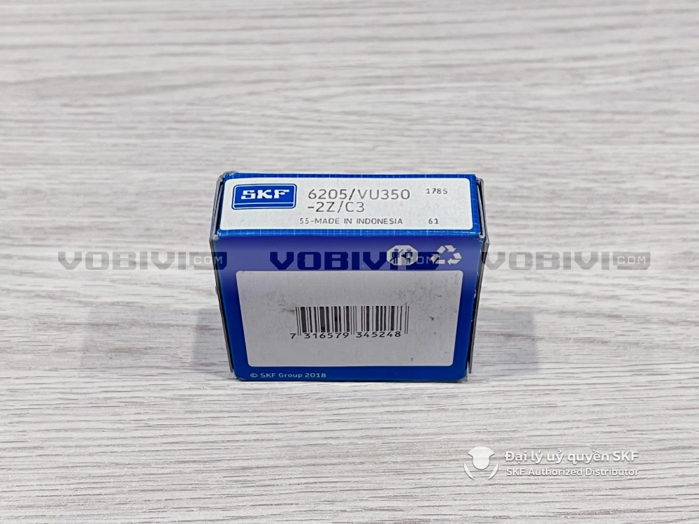 Vòng bi bạc đạn xe máy SKF 6205/VU350-2Z/C3