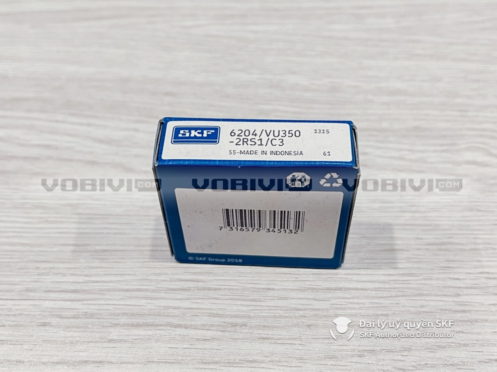 Vòng bi bạc đạn xe máy SKF 6204/VU350-2RS1/C3