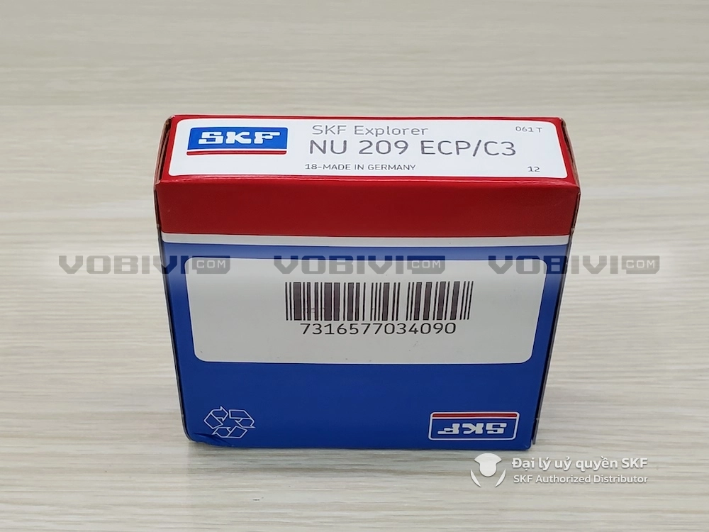 Vòng bi SKF NU 209 ECP/C3 chính hãng