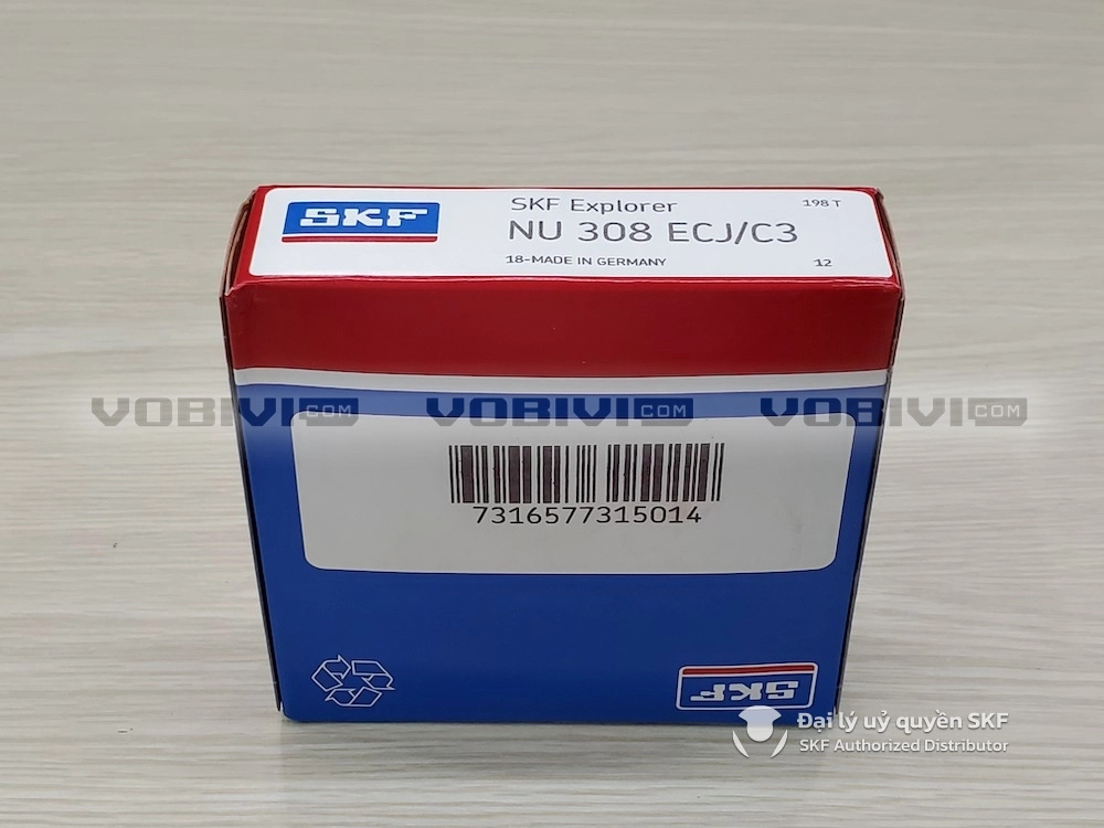 Vòng bi SKF NU 308 ECJ/C3 chính hãng