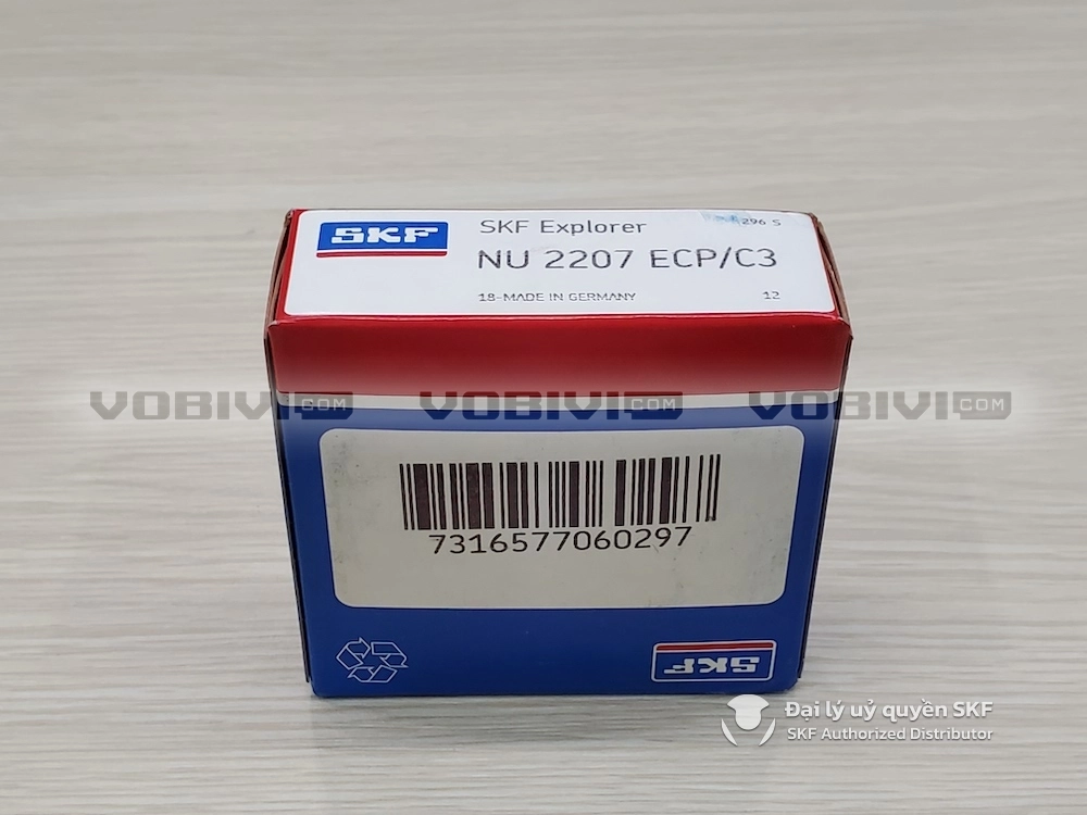 Vòng bi SKF NU 2207 ECP/C3 chính hãng
