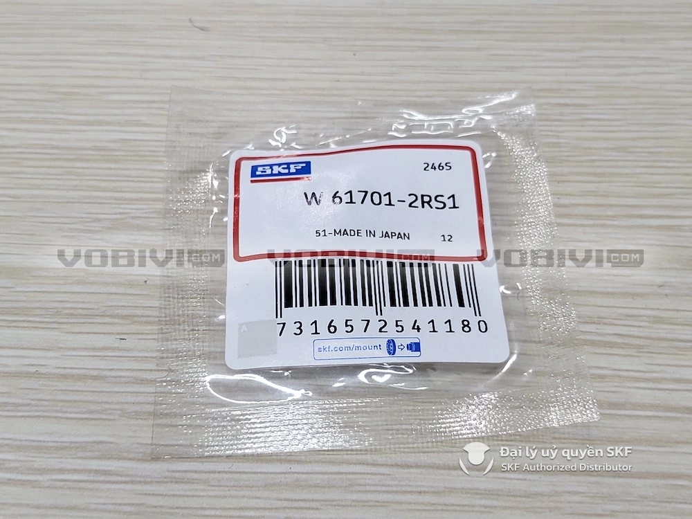 Vòng bi SKF W 61701-2RS1 chính hãng