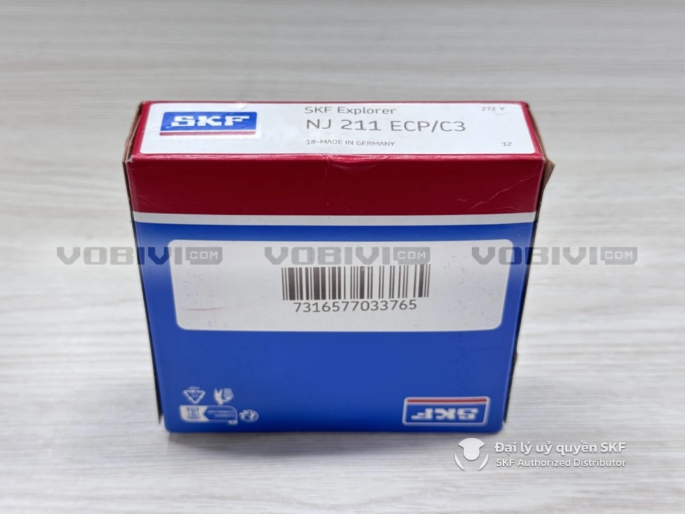 Vòng bi NJ 211 ECP/C3 chính hãng SKF