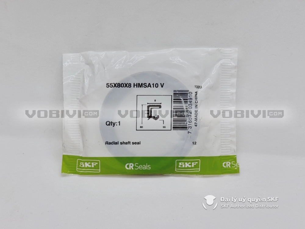 Phớt 55X80X8 HMSA10 V - Phớt chặn dầu SKF chính hãng