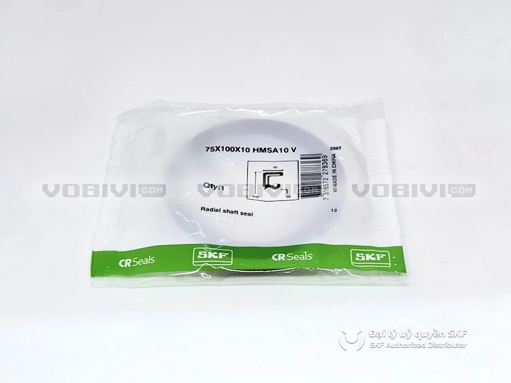 Phớt chắn dầu 75x100x10 HMSA10 V chính hãng SKF