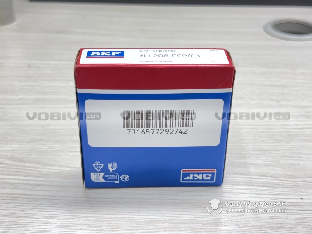 Vòng bi SKF NJ 208 ECP/C3 chính hãng