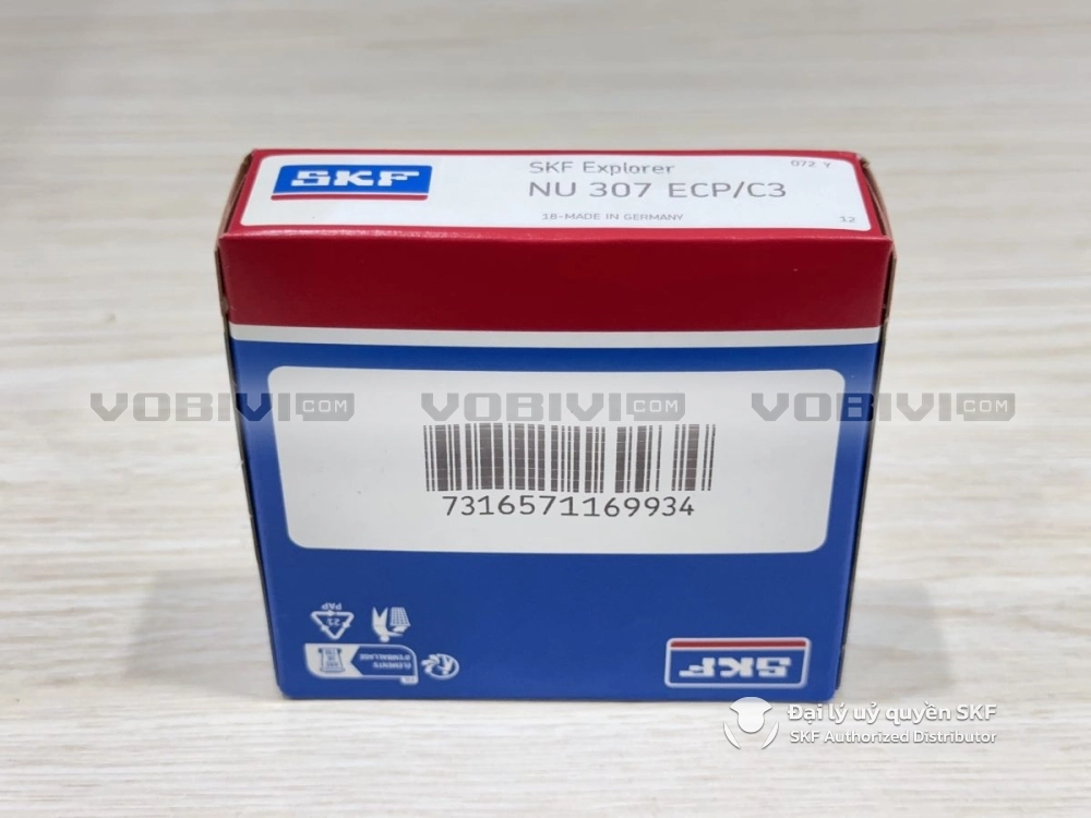 Vòng bi NU 307 ECP/C3 chính hãng SKF