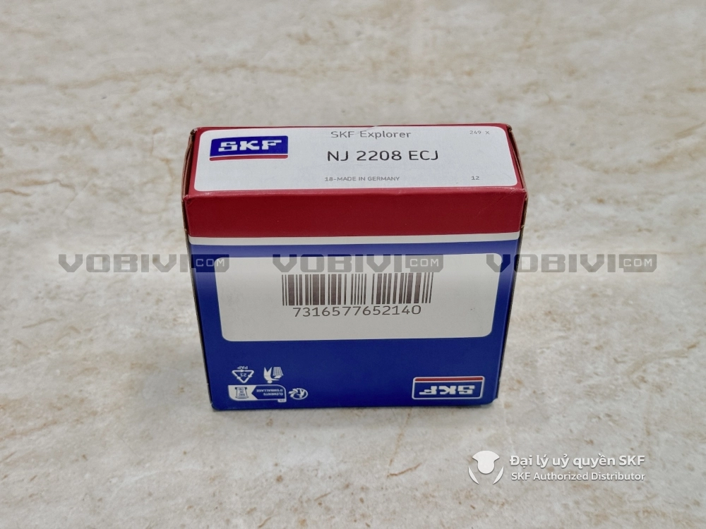Vòng bi NJ 2208 ECJ chính hãng SKF
