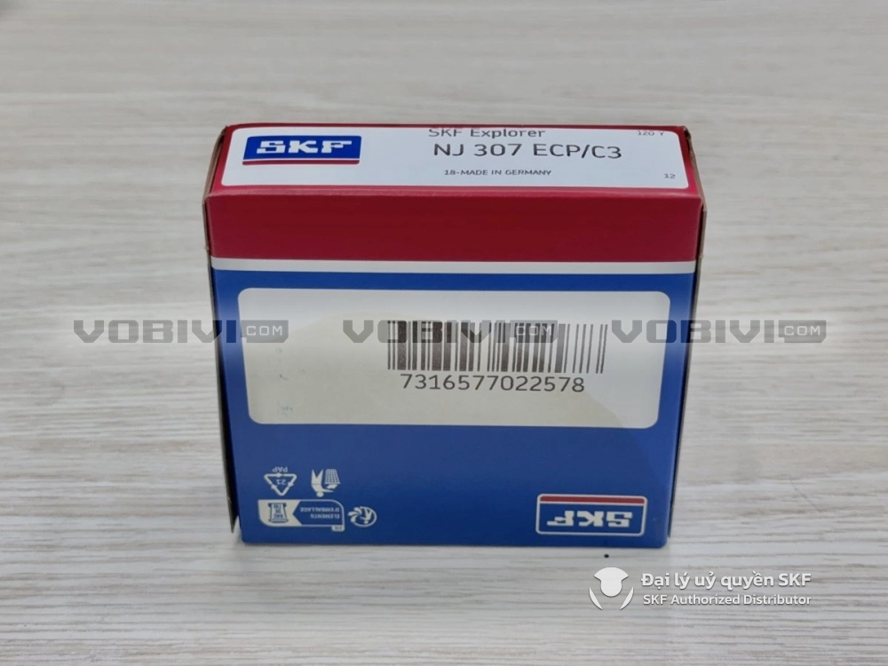 Vòng bi SKF NJ 307 ECP/C3 chính hãng