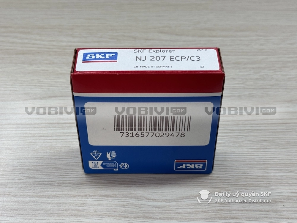 Vòng bi NJ 207 ECP/C3 chính hãng SKF
