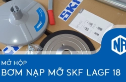 Mở hộp bộ Bơm Nạp Mỡ SKF LAGF 18