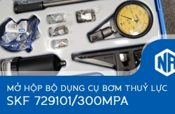 Mở hộp bộ dụng cụ bơm thuỷ lực SKF 729101/300MPA