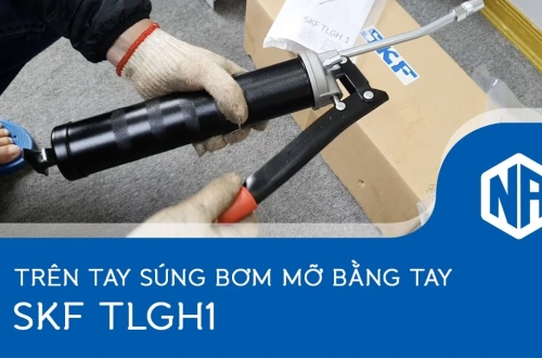 Trên tay súng bơm mỡ bằng tay SKF TLGH 1