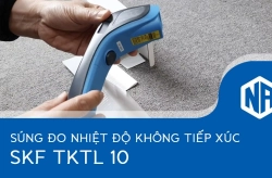 Trên tay súng đo nhiệt độ không tiếp xúc SKF TKTL10