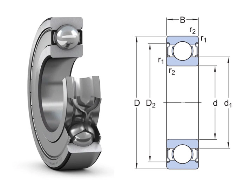 Vòng bi SKF 6301-2Z