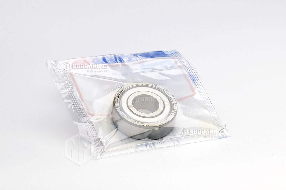Vòng bi SKF 6000-2Z/C3 có cấu tạo sử dụng 2 phớt chắn mỡ bằng thép (Ký hiệu 2Z) và có khe hở C3