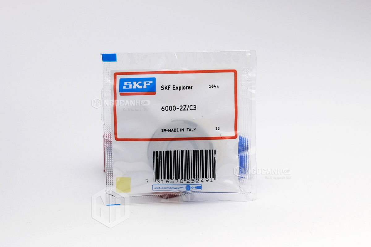 Vòng bi 6000-2Z/C3 thương hiệu SKF do NGOCANH.COM phân phối chính hãng tại thị trường Việt Nam