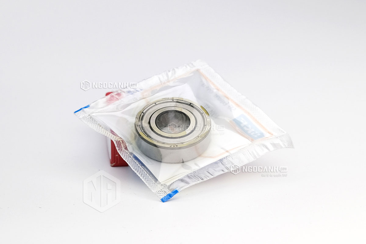Vòng bi SKF 6001-2Z có cấu tạo sử dụng 2 phớt chắn mỡ bằng thép (Ký hiệu 2Z)