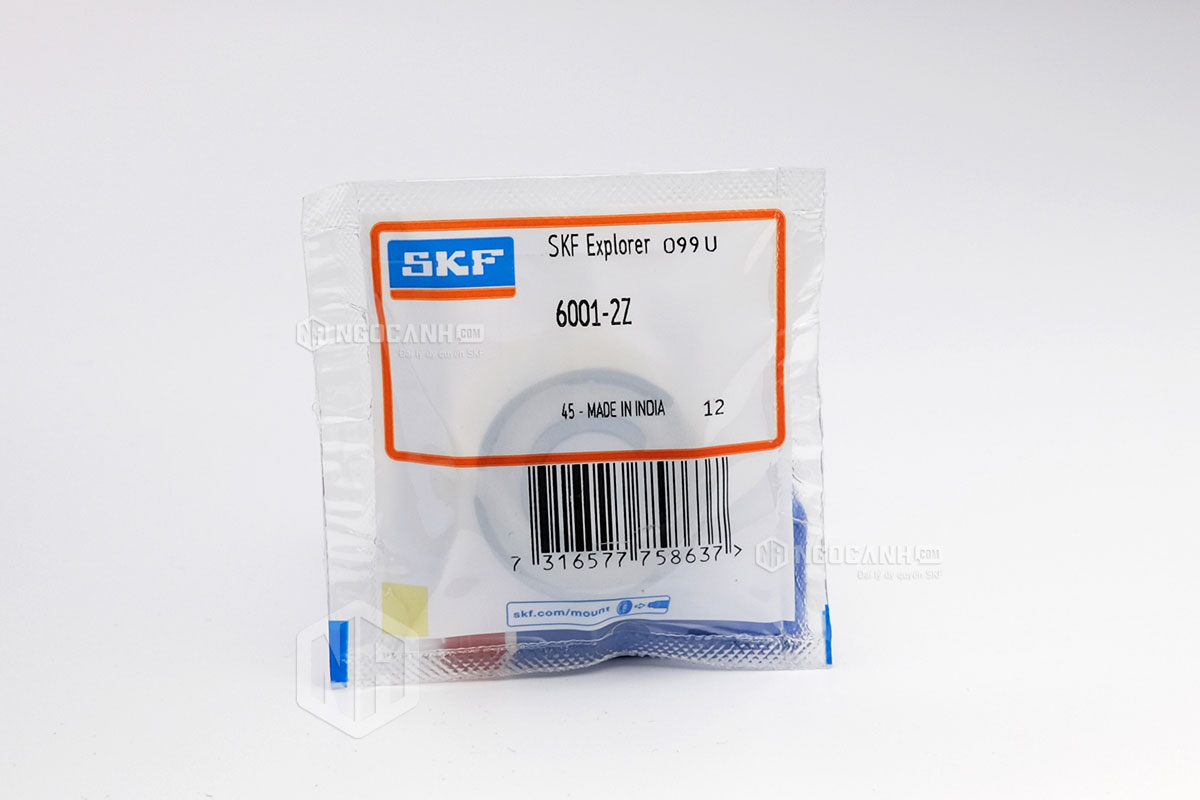 Vòng bi 6001-2Z thương hiệu SKF do NGOCANH.COM phân phối chính hãng tại thị trường Việt Nam