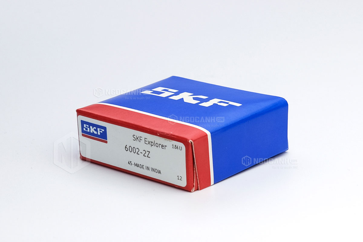 Vòng bi SKF 6002-2Z có cấu tạo sử dụng 2 phớt chắn mỡ bằng thép (Ký hiệu 2Z)